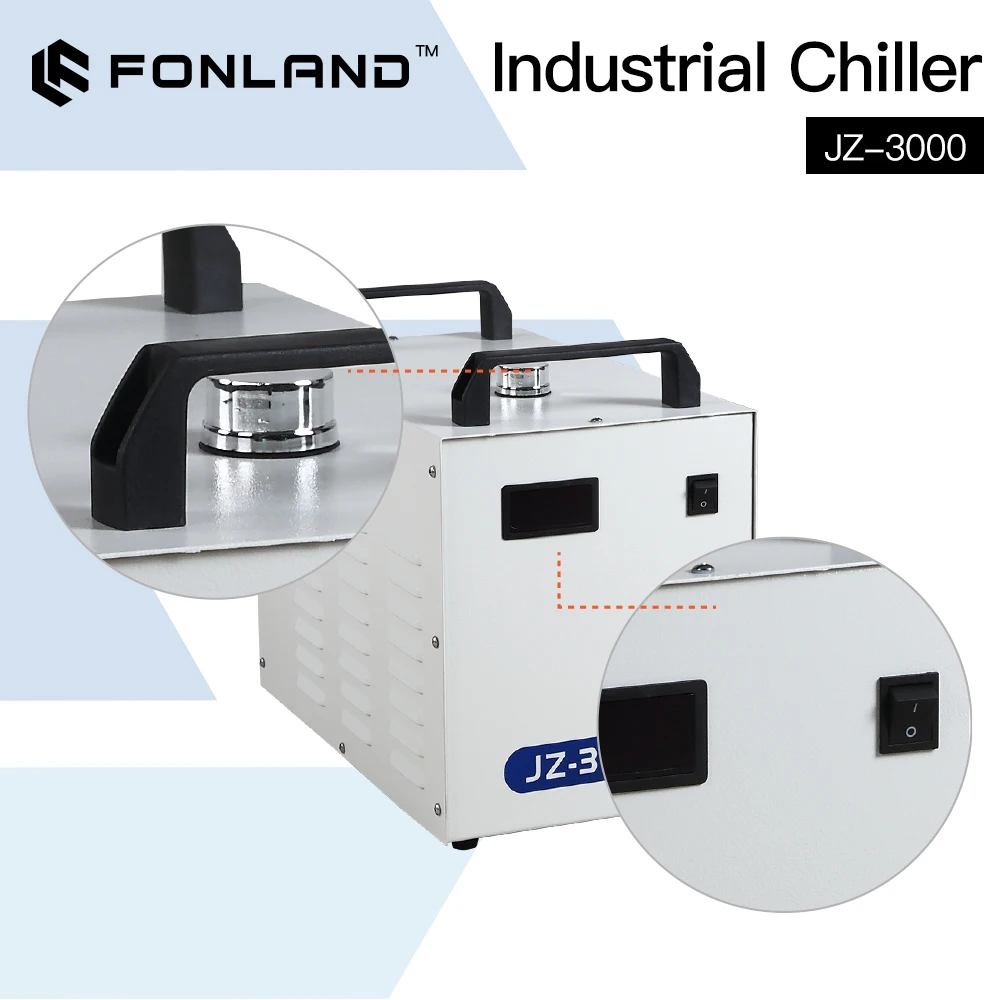 Laser Industrial Chiller - FONLAND JZ-3000 DG110V AG220V industriële waterkoeler