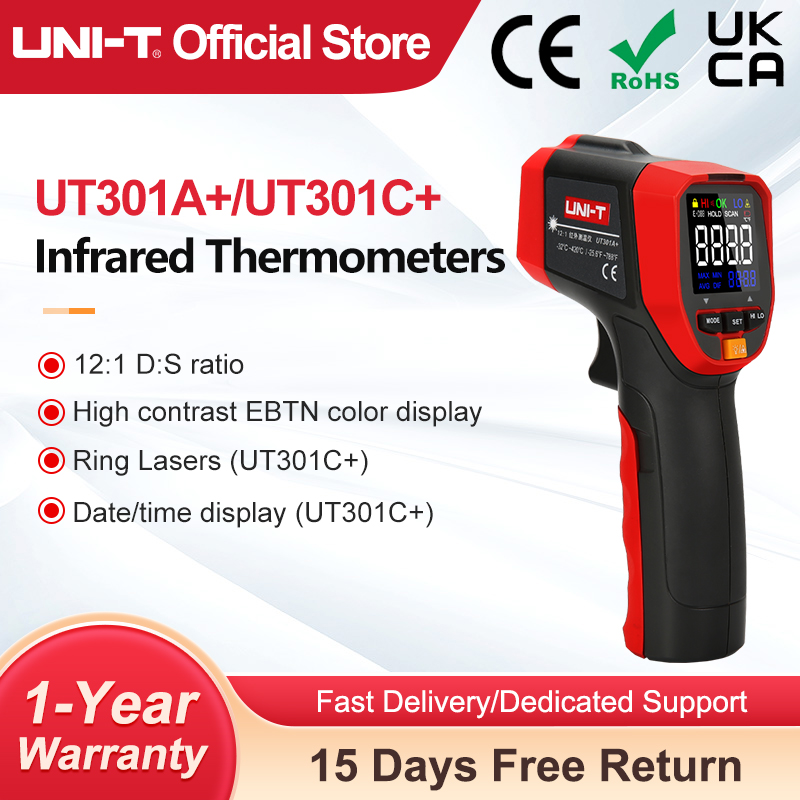Industrial Laser Blaster - UNI-T UT301A + UT301C + Infrarood
