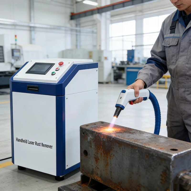 Industrial Laser Paint Removal - Draagbare handlaserreinigingsmachine 2000W roestverwijderaar industriële metaaloppervlakteverfremover