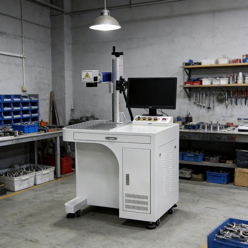 Industrial Laser Engraving Machine For Metal - Vezellaser-markeringmachine 50W CNC luchtgekoelde metaalgraveerapparaat met