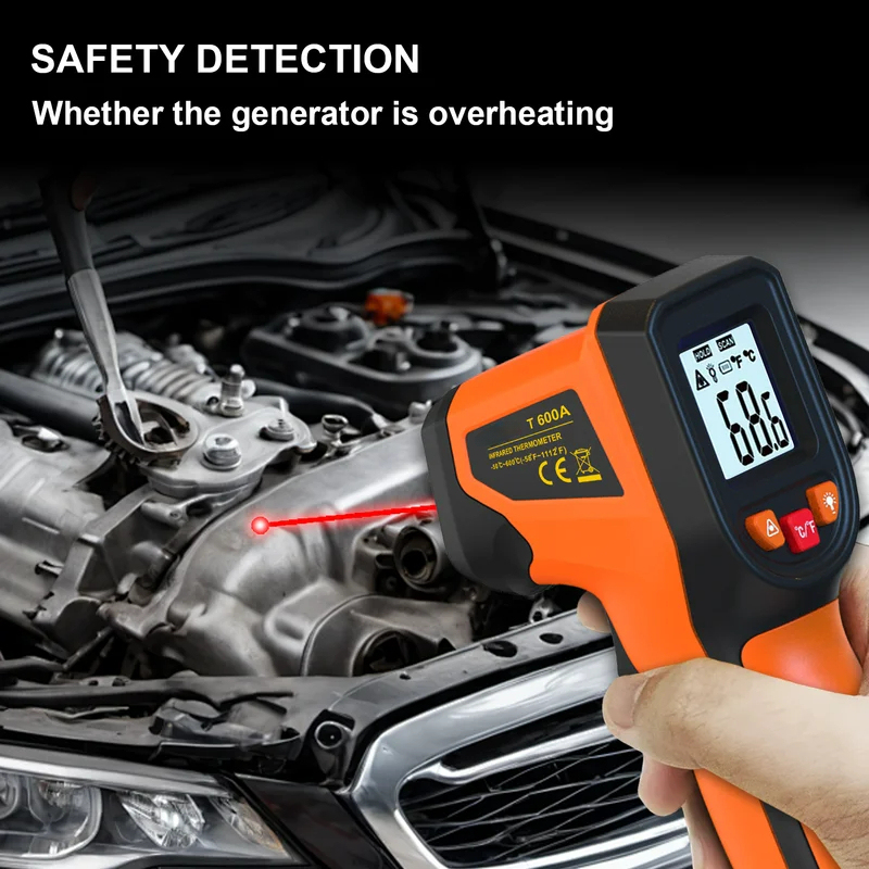 Industrial Laser Blaster - T600 T600A Infraroodthermometer Laser Temperatuurpistool Sensor