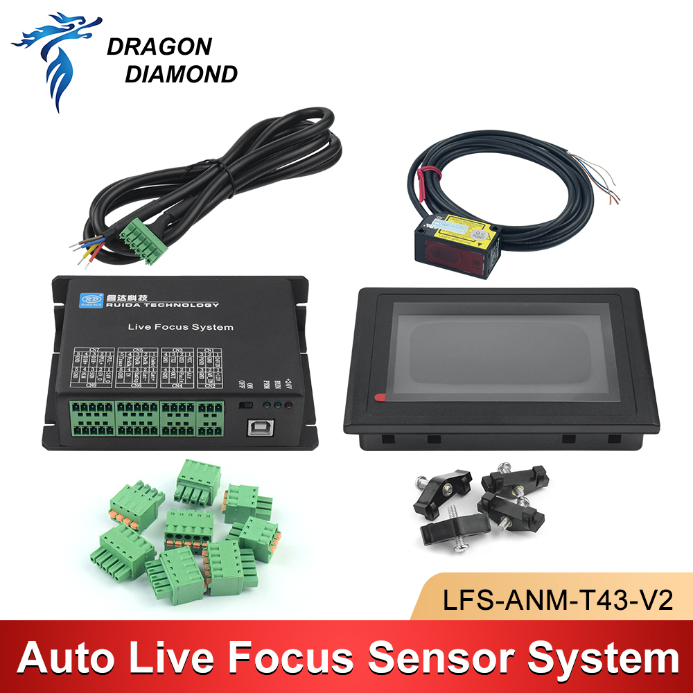 Industrial Laser Applications - Ruida Auto Live Focus Sensorsysteem LFS-ANM-T43-V2