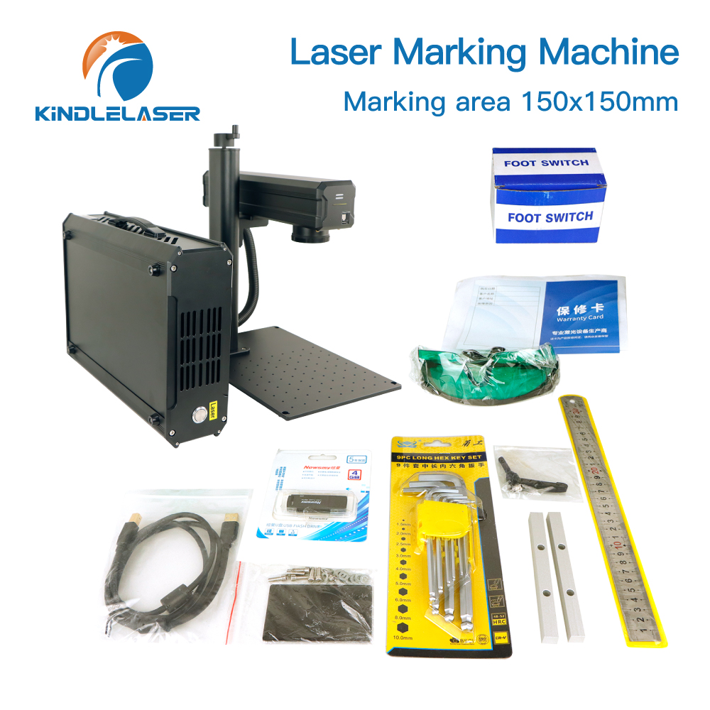 Industrial Laser Engraving Machine For Metal - Kindlelaser S5 20W 30W Vezellasergraveermachine Industrieel