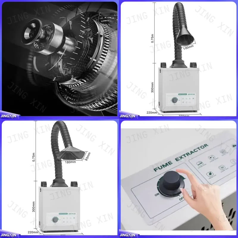 Industrial Laser Engraving Machine For Metal - op maat gemaakt voor 120W rookzuiveraar