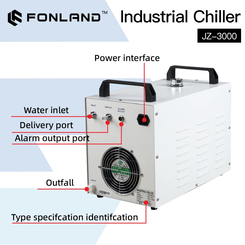 FONLAND JZ-3000 DG110V AG220V  - Laser Industrial Chiller recensie en prijs