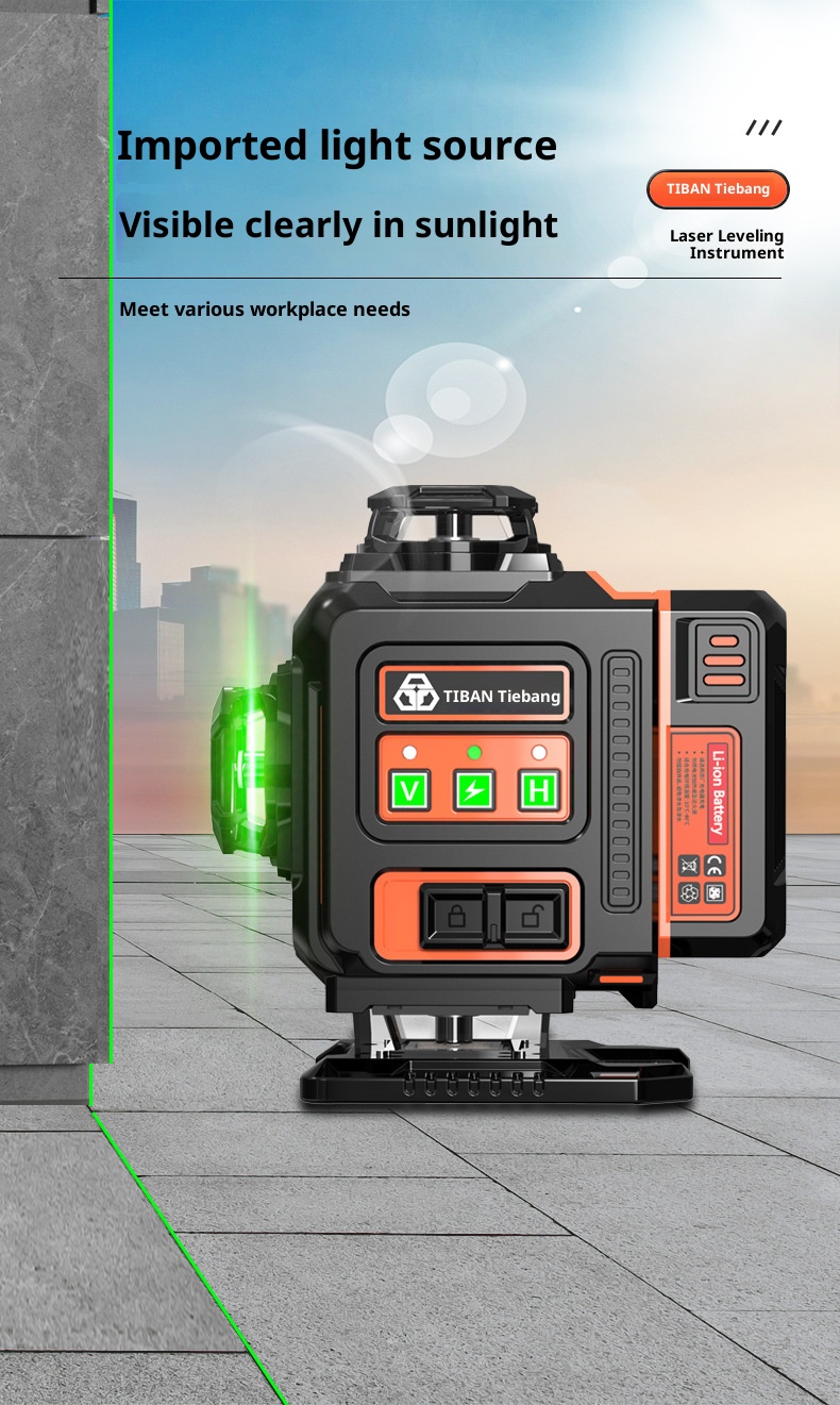 4D16-Line Groene Laserwaterpas - Industrial Laser Line Projector recensie en prijs