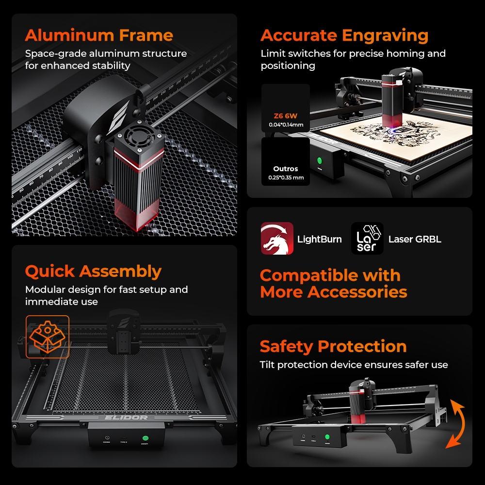 ELIDOR Z6 6W lasergraveerder e - Industrial Laser Applications recensie en prijs