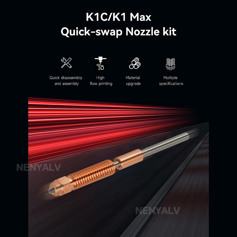 Voor Creality K1C/K2 SE Nozzle - Creality Printer K1 recensie en prijs
