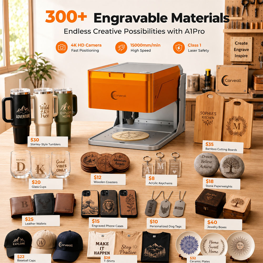 Carverall A1PRO 10W Lasergrave - Industrial Laser Applications recensie en prijs